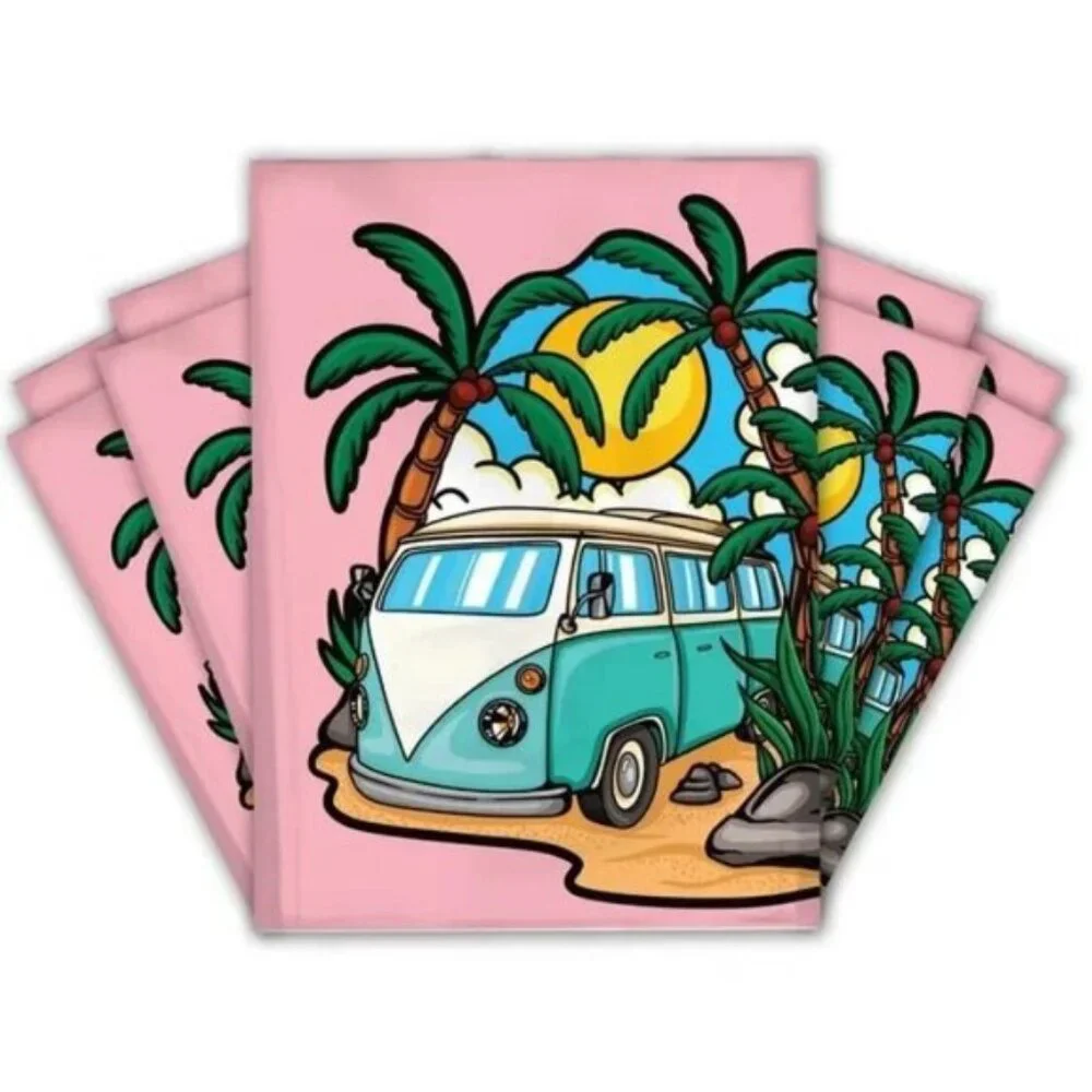 Retro Summer Daze 10x13 Poly Mailers - Vintage Van Beach Theme 20 Count New